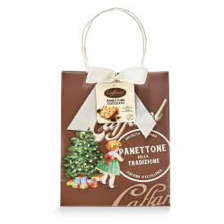 Panettone Caffarel - Panettone al Cioccolato - 1 Kg - In Pacchetto Regalo