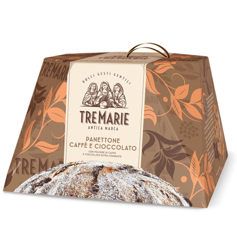 Panettone Tre Marie - Caffè e Cioccolato Extra Fondente - Edizione Spedicale - 930 gr