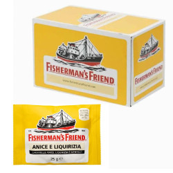 Caramelle Fisherman's Friend - Anice, Liquirizia e Mentolo - 24 Bustine da 25 gr