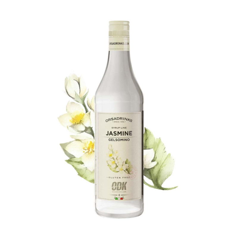 Sciroppo Odk - Gusto Jasmine - Gelsomino - Bottiglia Vetro - 750 ml