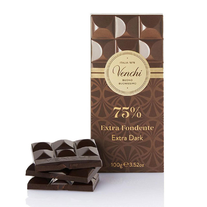 Tavoletta Cioccolato Venchi - Cioccolato Fondente 75% - 100 g