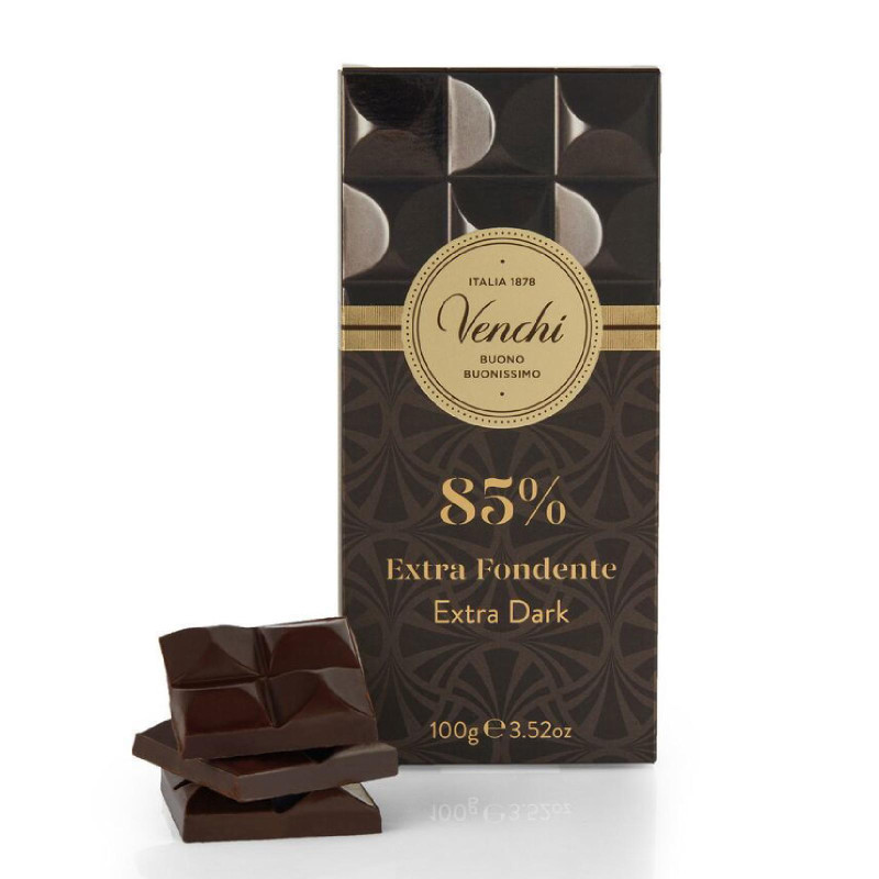 Tavoletta Cioccolato Venchi - Cioccolato Fondente 85% - 100 g