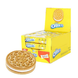 Biscotti Oreo Golden - Ripieni di Crema - 20 Pezzi da 66 Gr 