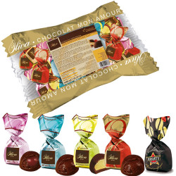 Praline Cioccolato Fondente Oliva - Cuneese Assortiti al Liquore -...