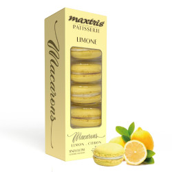 Macarons Maxtris - Patisserie - Gusto Limone - Giallo - 5 pz - 78 g