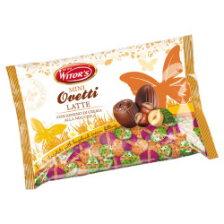 Mini Ovetti Cioccolato Latte - Witor's - Con Ripieno Nocciola -...