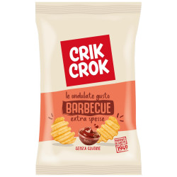 Busta Patatine Crik Crok - Le Patatine Ondulate - Barbecue - 12...