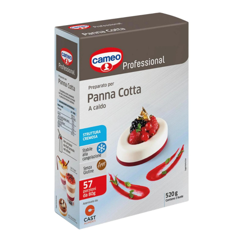 Preparato per Panna Cotta Cameo Professional - 520 g - 57 Porzioni