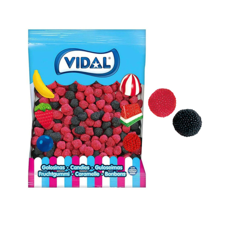 Caramelle Gommose - More e Lamponi Grandi - Vidal - 1 Kg