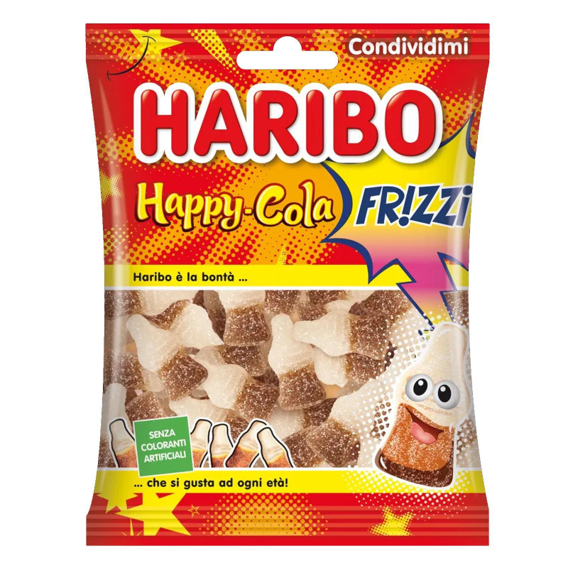 Caramella Haribo - Lemon Fresh Cola - Frizzi -  Gommose - 30 Bustine da 100 g