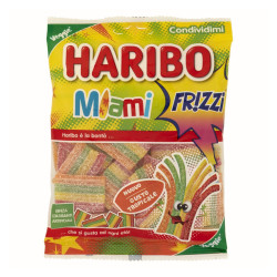 Caramella Gommosa - Haribo - Miami Frizzi - 30 Bustine da 90 g