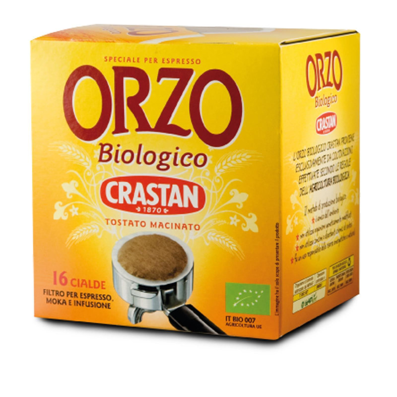 Orzo in Cialde - Orzo Biologico Crastan - 16 Pezzi - Box da 12 Confezioni