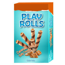 Biscotti - Cialda Di Wafer - Play Rolls Caramello Salato - PlayTime...