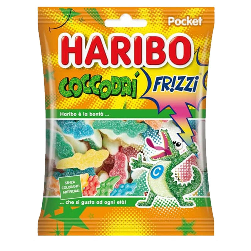 Caramella Gommosa - Haribo - Coccodri' Frizzi Coccodrilli - 30 Bustine da 90 g