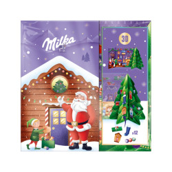 Calendario Avvento - Milka - in 3D - Natale - Confezione da 136 g