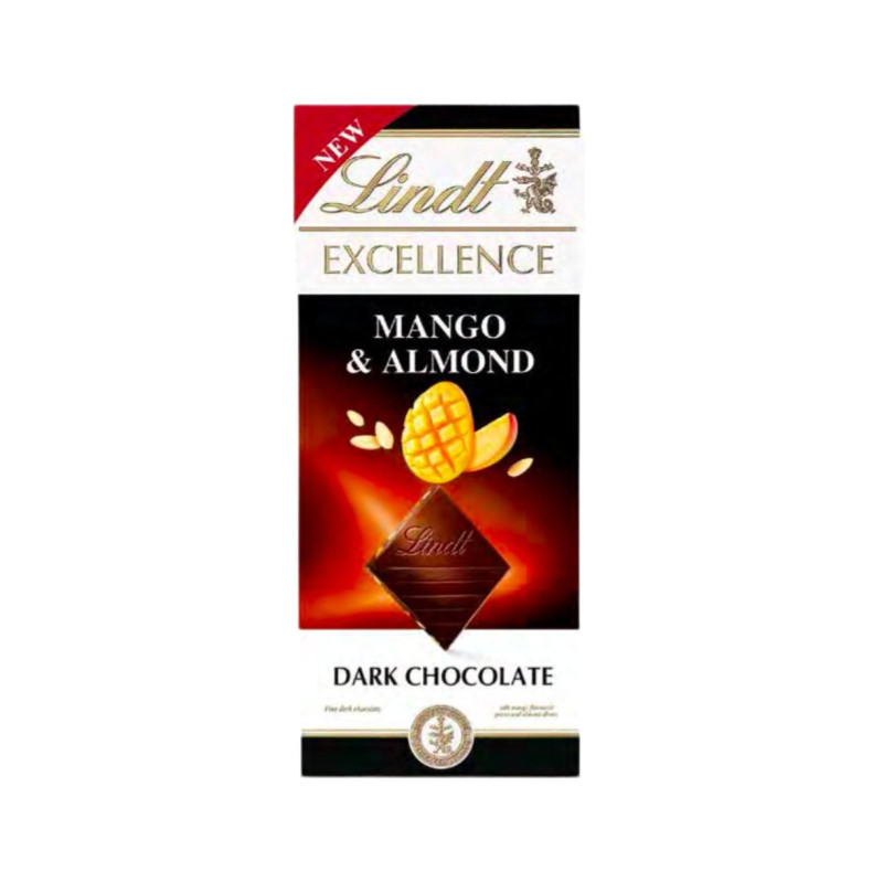 Tavoletta Cioccolato - Lindt - Excellence - Fondente Mango e Mandorle - 100 g