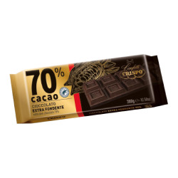 Tavoletta Cioccolato Fondente Extra 70% - Blocco - Crispo - 300 g