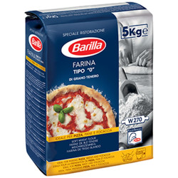 Farina Barilla di Grano Tenero - 5 KG - Tipo "0" - Pizza