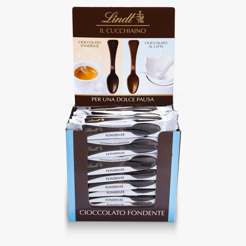 Cioccolatini Lindt - Il Cucchiaino - Cioccolato Fondente - Lindt - 10,9 gr - 90 Pezzi