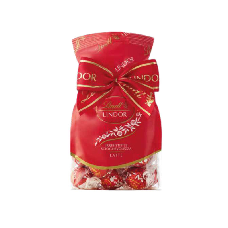 Lindt Lindor - Cioccolatini Boules - Latte - Sacchetto Regalo da 287 g