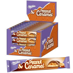 Barretta Cioccolato Milka Zack - Arachidi e Caramello - 36 Pezzi da...