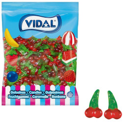 Caramelle Gommose - Ciliegie Lucide - Vidal - 250 Pezzi 1,3 kg