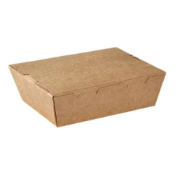 Take Away Box in Carta Kraft - Colore Avana - 15,8x14,4x4,5 cm - 50...