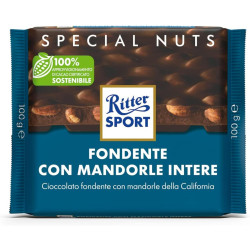 Tavoletta Cioccolato Ritter Sport - Fondente Con Mandorle Intere -...