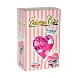 Confetti Crispo - Selection Color Rosa - Cuoricini al Cioccolato -...