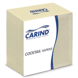 Tovaglioli Cocktail Carind - Colore Crema - 2 Veli - 24x24 cm - 100...