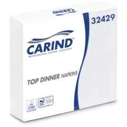 Tovaglioli Top Dinner Carind - Colore Bianco - 2 Veli - 38x38 cm -...