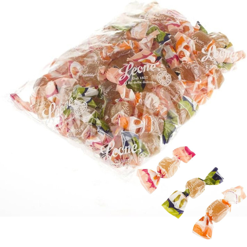 Caramelle Morbide - Pastiglie Leone - CubiFrutta - Gelatine - Frutti Assortiti - Busta da 500 g