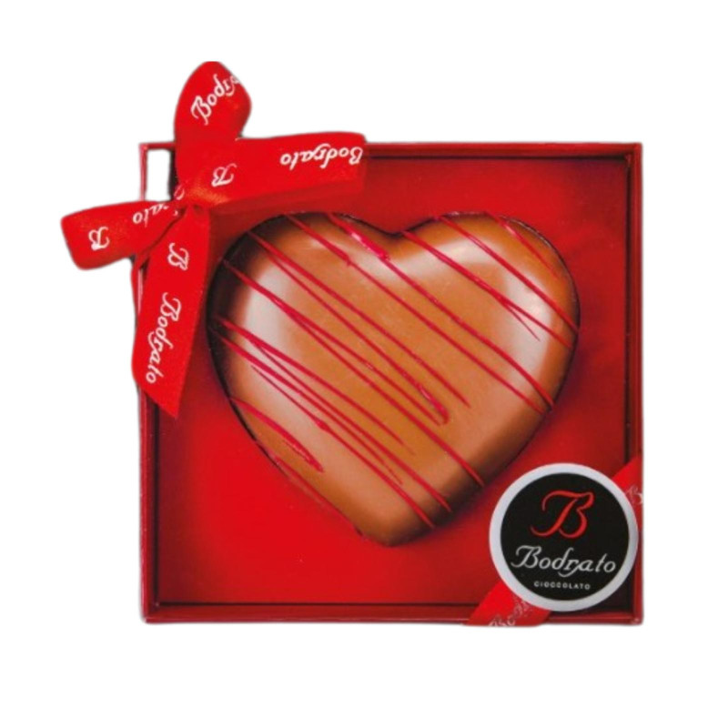 Cioccolato Bodrato - Cuore Millerighe - Cioccolato al Latte - 200 g