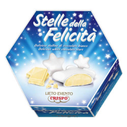 Confetti Crispo - Stelle Felicità - Bianco - 500 g - Incartati...