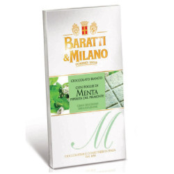 Tavoletta Cioccolato Bianco - Baratti & Milano - Con Foglie di...