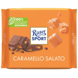 Tavoletta Ritter Sport - Caramello Salato - Cioccolato al Latte e...