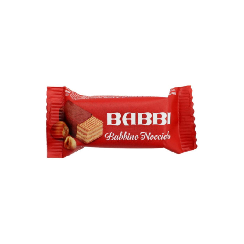 Wafer Nocciola - Babbini - Babbi - Ricoperti di Cioccolato al Latte - 1000 g