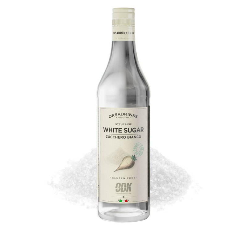 Sciroppo Odk - White Sugar - Zucchero Bianco - Bottiglia Vetro - 750 ml 