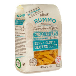 Pasta Rummo - 400 gr - Senza Glutine - Mezze Penne Rigate N° 28