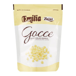 Gocce di Cioccolato Bianco - Emilia - Zaini - Busta da 180 g