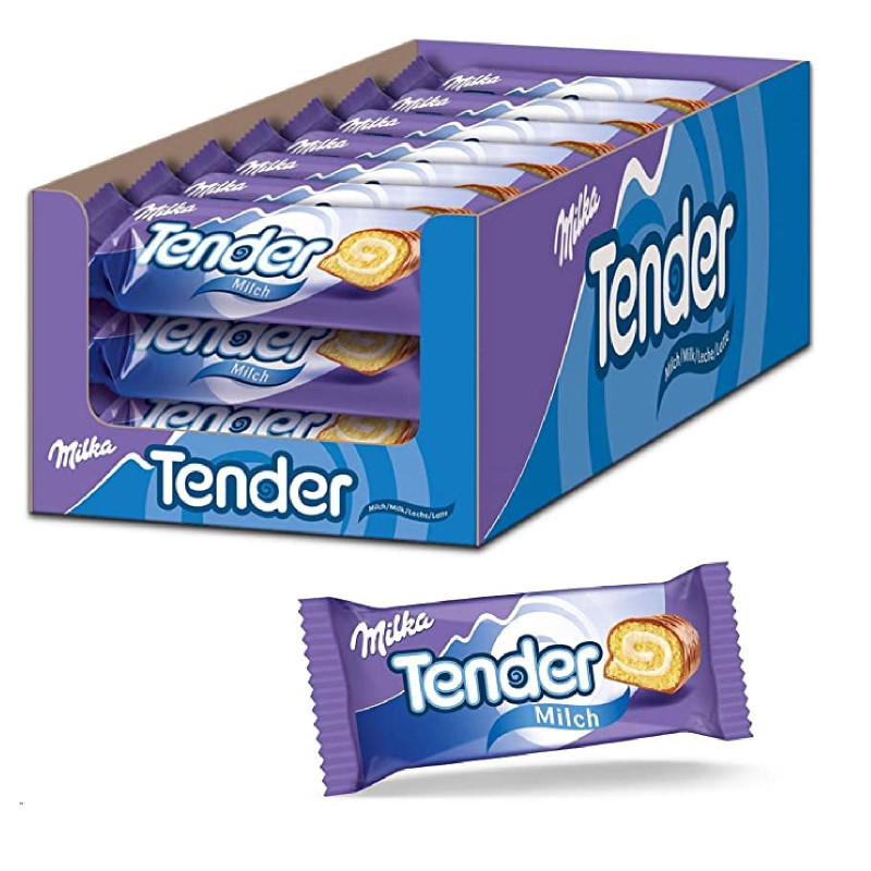 Merendina Milka - Tender Milk Take Roll - 21 pezzi da 37 gr