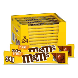 Mini Barretta M&M's - Peanut - Arachidi - 24 Pezzi da 34 g -  M & M's