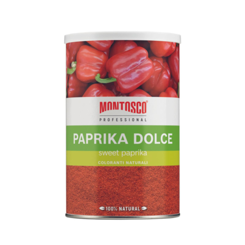 Paprika Dolce - Sweet Paprika - Montosco - Professional - Barattolo da 490 g