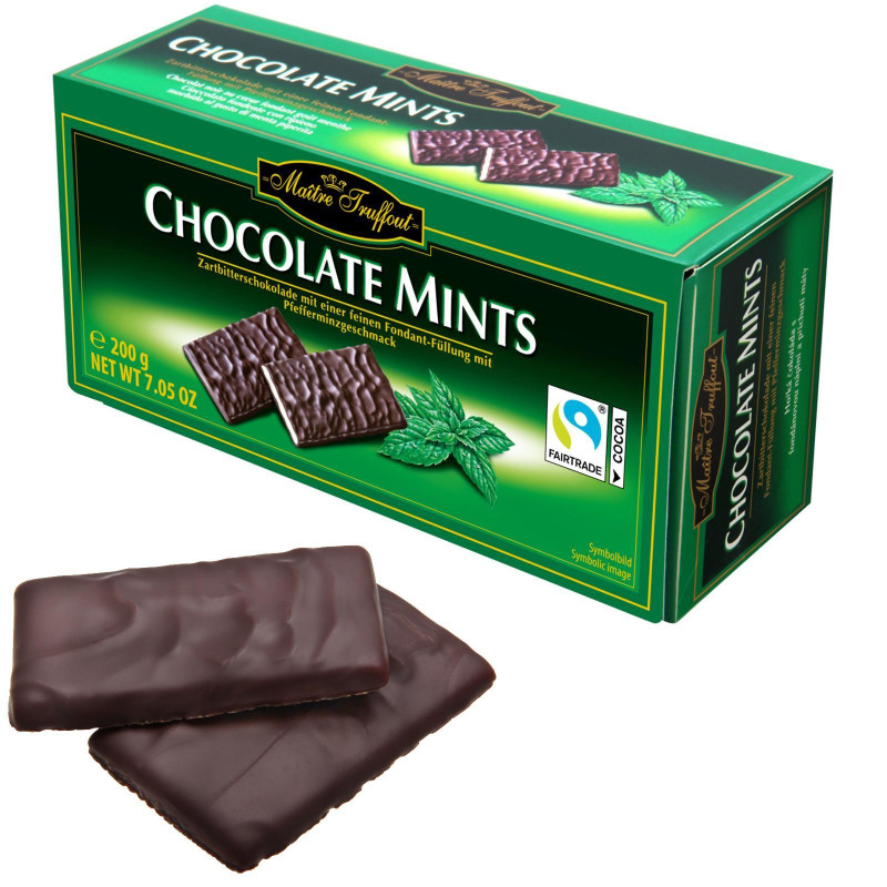 Cioccolato Fondente a Menta - Chocolate Mint - Maitre Truffout - Cioccolatini - 200 gr