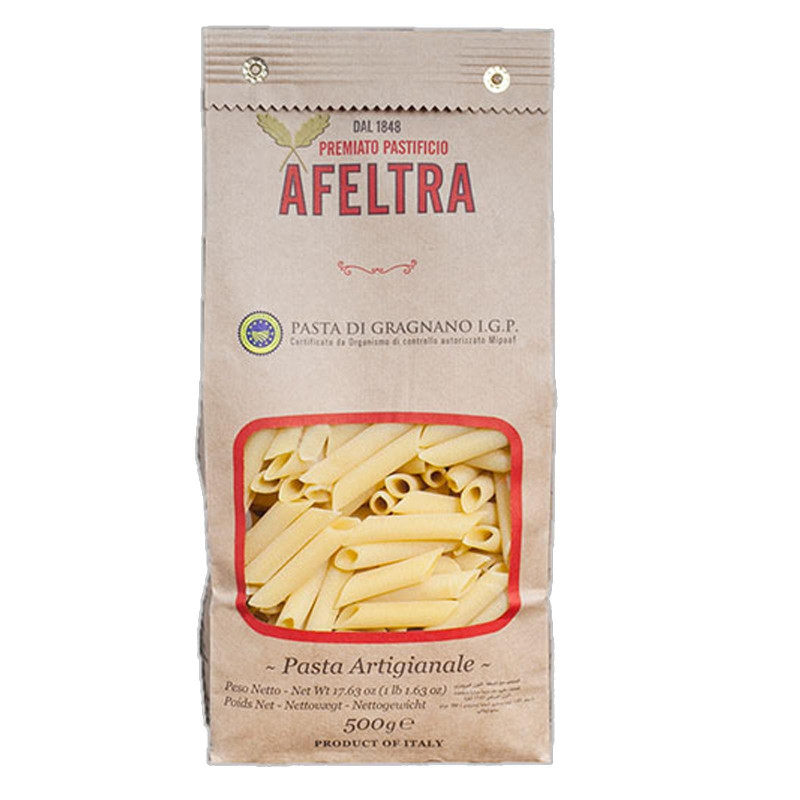 Pasta di Gragnano I.G.P. - Afeltra - Penna Liscia - Grano Misto- 500 gr