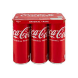 Lattina Coca Cola - Original Taste - 6 Lattine da 330 ml