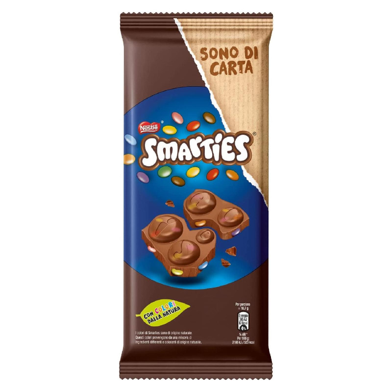 Tavoletta Cioccolato Latte - Smarties - Milk Block - 90 g