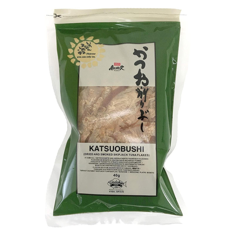 Katsuobushi - Scaglie di Tonno Essiccato e Affumicato - Wadakyu - 40 g