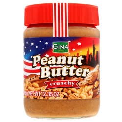 Burro D'Arachidi - Peanut Butter Crunchy - Gina - 350 gr