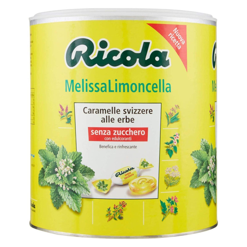 Caramelle Svizzere alle Erbe - Ricola - Melissa Limoncella - 1 Kg - Senza Zucchero